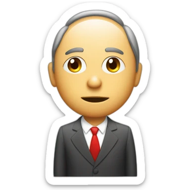 Red circle with red diagonal line over politician talking sticker