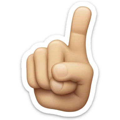 index finger moving right and left sticker