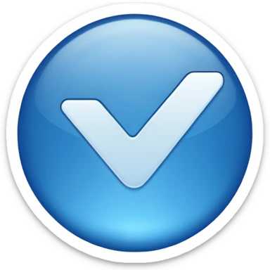 Make me a Instagram blue tick emoji full realistic more like genuine verified badge sticker