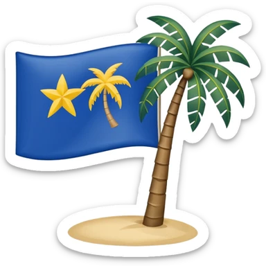 Make a emoji flag of Tokelau sticker