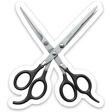  hairdressing scissors sticker