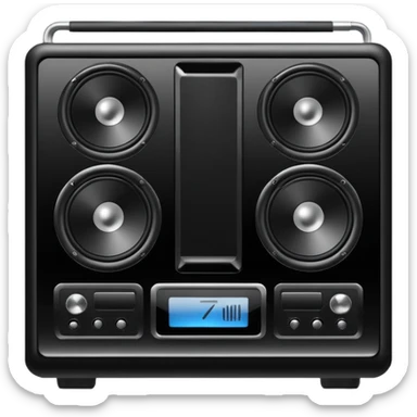 The high-end sound system sticker