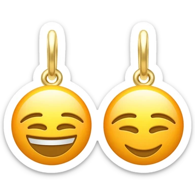 Generate to emoji earrings sticker