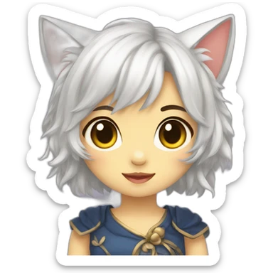 saphyrre Neko girl sticker