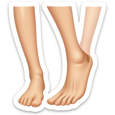 Human leg and foot sticker