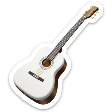 white Guitar Case sticker