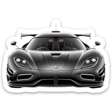 Koenigsegg shadow logo sticker