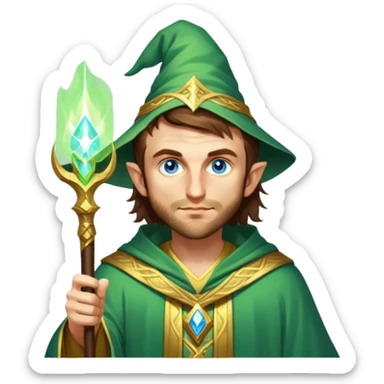 Verdant Wizard sticker