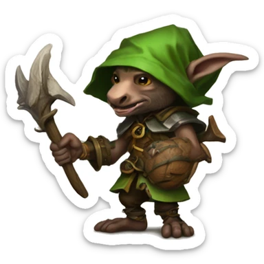 A Skaven packmaster draggin a wood elf backwards  sticker