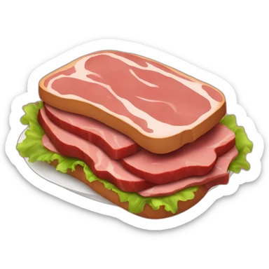 read meat meal sticker