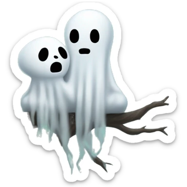 me and my ghost sitting in a tree sticker