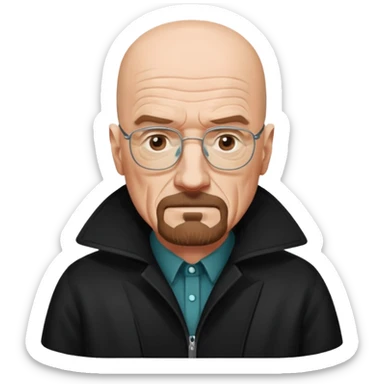 Walter white in coat  sticker