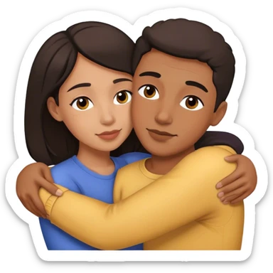 Two people cuddling sticker