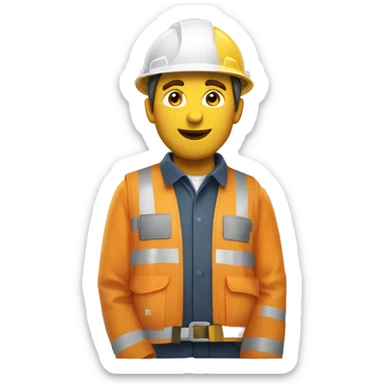 Cône de chantier sticker