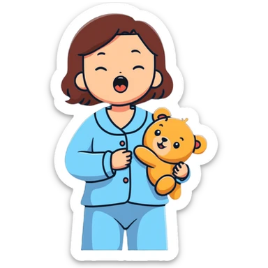 Goodnight my little sister sticker