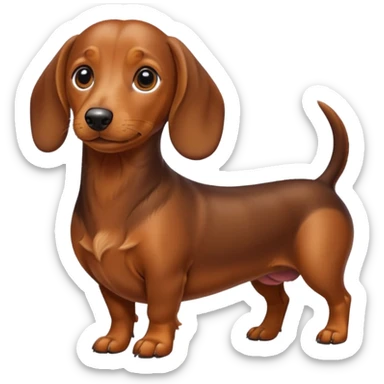 Wiener dog sticker