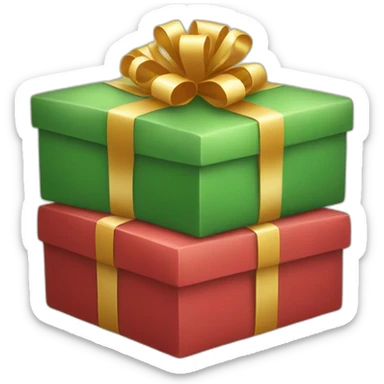 Christmas presents stacked sticker