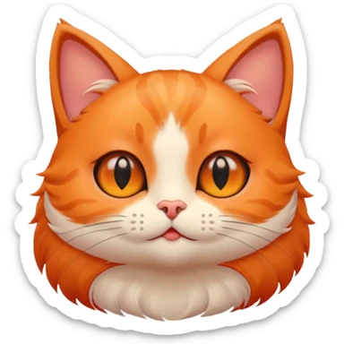 ghibli style cat blushing love sticker