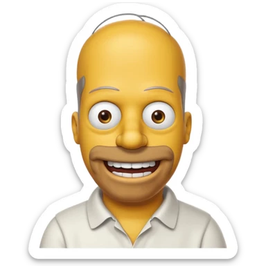 Homer simson sticker