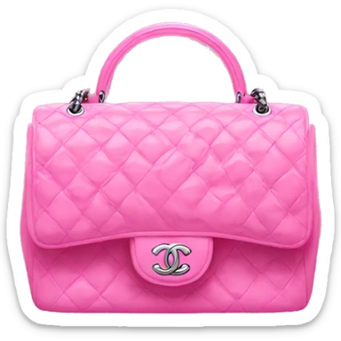 pink chanel bag sticker