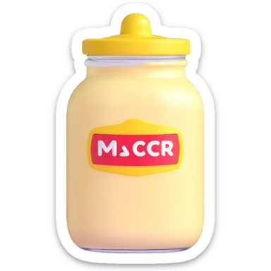 mayonnaise jar sticker