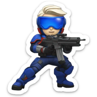 soldier 76 sticker
