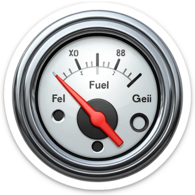 Fuel gauge sticker