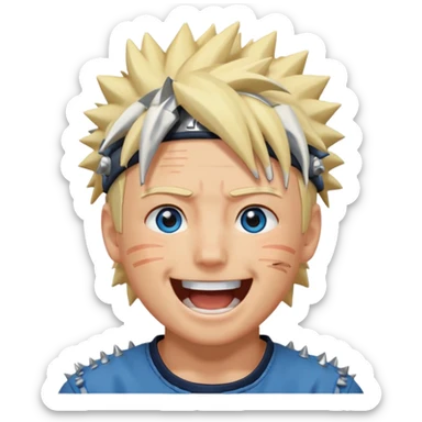 Laugh out loud  naruto sticker