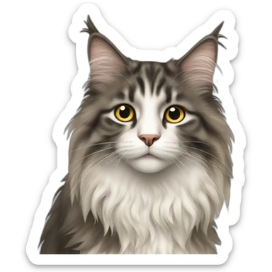 Norwegian forest cat sticker