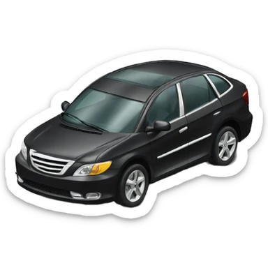 Black diamond car sticker