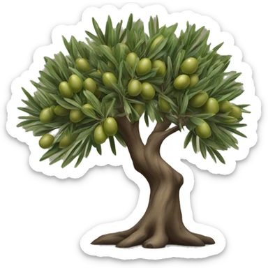 Olive tree sticker