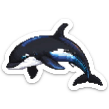 Shamu orca whale sticker