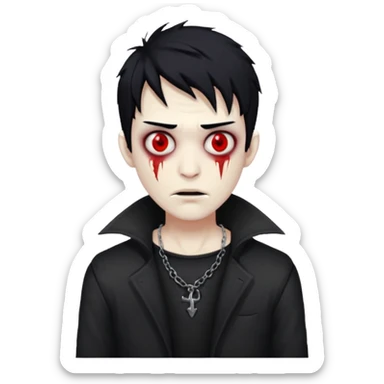 male ghoul (tokyo ghoul) sticker