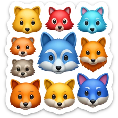 Spirit animals sticker