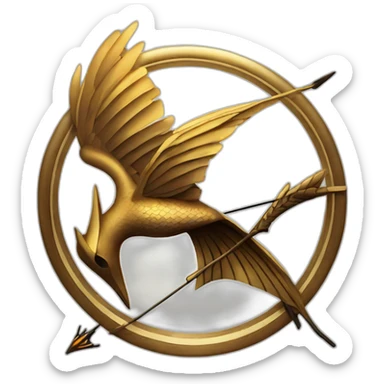 hunger games mocking jay sticker