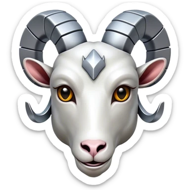 Cybernetic Ram(Goat) head  sticker