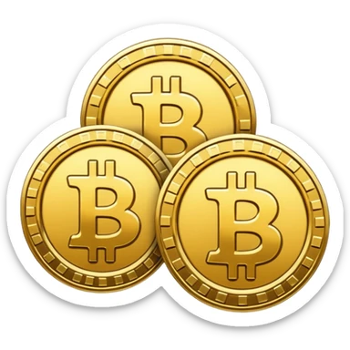 Bitcoins sticker