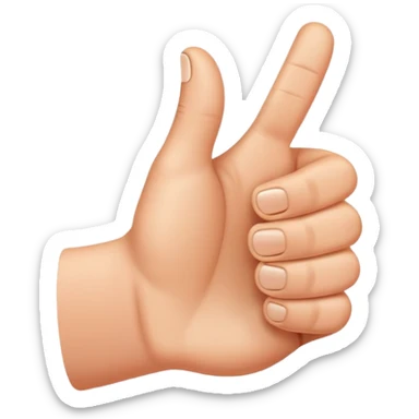 thumbs up finger gesture sticker