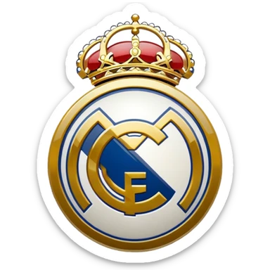 I want an emoji of real madrid logo of football and it should look realistic sticker