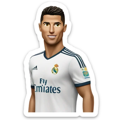 Cristano Ronaldo in  real madri top sticker