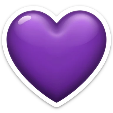dark purple heart emoji sticker