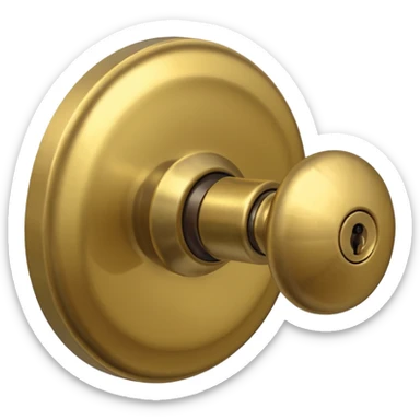 a door knob sticker