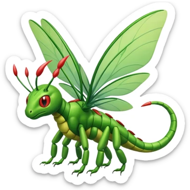 Caterpie-Flygon-Scyther-fusion sticker
