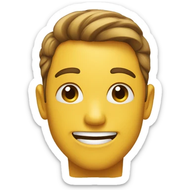 a awkward smiling emoji  sticker