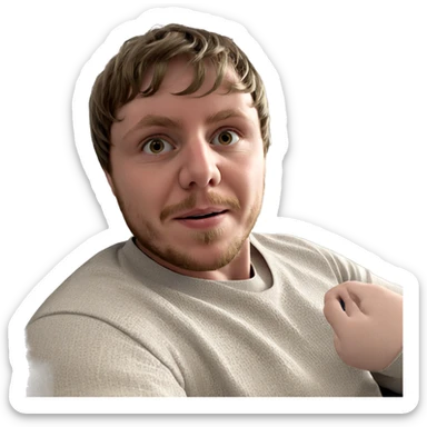 boy in santa hat indoors sticker