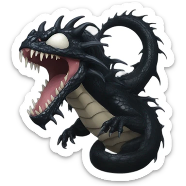 venom symbiote dragon sticker