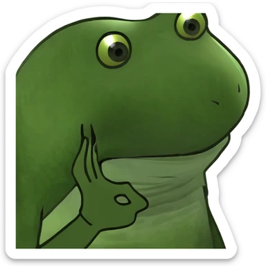 side eye scowl  sticker