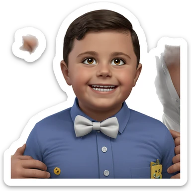 boys in bowties smiling sticker