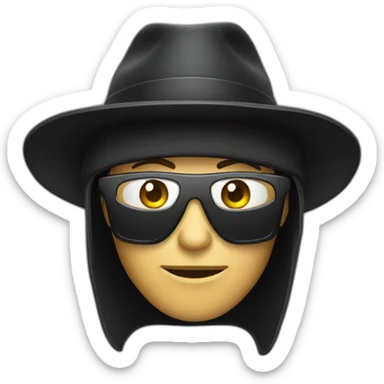 dark hat hacker sticker