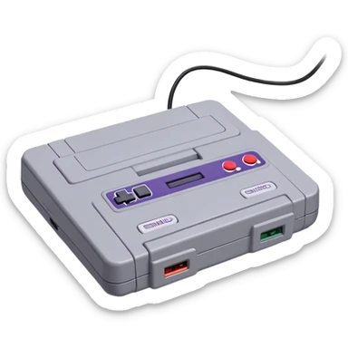 SNES console  sticker